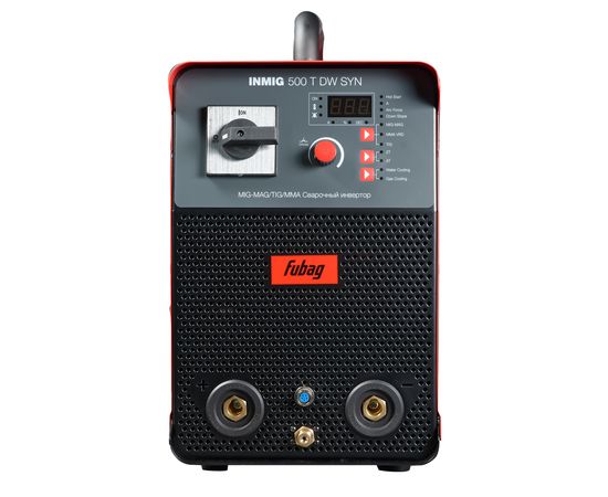 Сварочный полуавтомат Fubag INMIG 500T DW SYN с подающим механизмом, шланг пакетом 5м, горелкой FB 500 3m, блоком охлаждения и тележкой, изображение 7 от магазина Вимкор Сварочный полуавтомат Fubag INMIG 500T DW SYN с подающим механизмом, шланг пакетом 5м, горелкой FB 500 3m, блоком охлаждения и тележкой, изображение 7