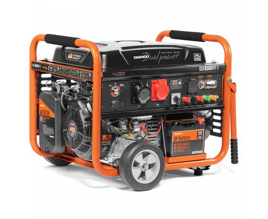 Электрогенератор Daewoo Power Products GDA 9500DPE-3 (двухрежимный 380/220В), изображение 2