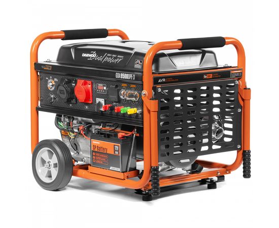 Электрогенератор Daewoo Power Products GDA 9500DPE-3 (двухрежимный 380/220В), изображение 4