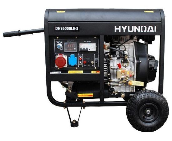 Электрогенератор Hyundai DHY 6000LE-3, изображение 3