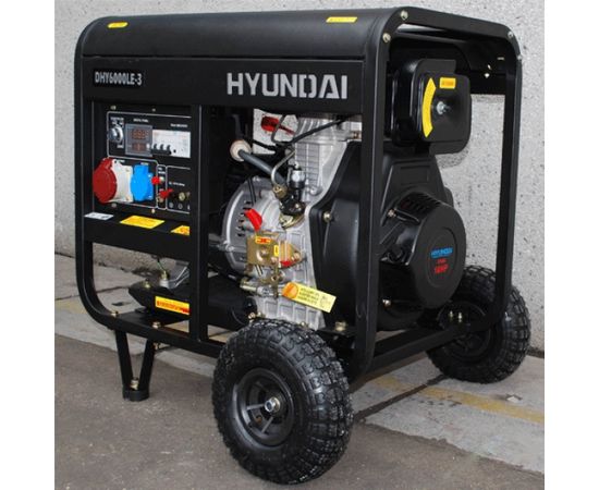 Электрогенератор Hyundai DHY 6000LE-3, изображение 5