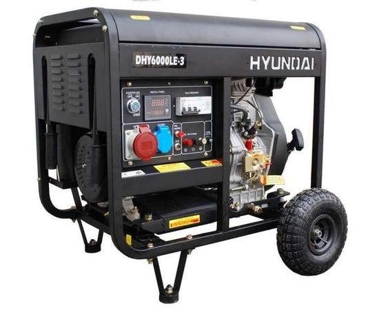 Электрогенератор Hyundai DHY 6000LE-3, изображение 6