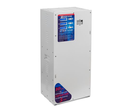 Стабилизатор напряжения Энерготех OPTIMUM+ 9000х3 HV, изображение 3 от магазина Вимкор Стабилизатор напряжения Энерготех OPTIMUM+ 9000х3 HV, изображение 3