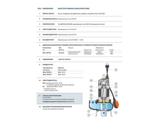 Насос Pedrollo BCm 10/50 (48SGM81A0A1), изображение 3