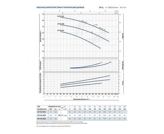 Насос Pedrollo 2CP 40/180B (452CT393BE), изображение 3