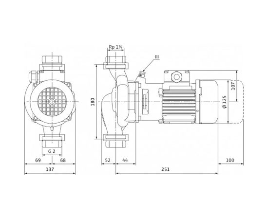 Насос Wilo IPL 30/85-0,18/2 (2089575), изображение 5 от магазина Вимкор Насос Wilo IPL 30/85-0,18/2 (2089575), изображение 5