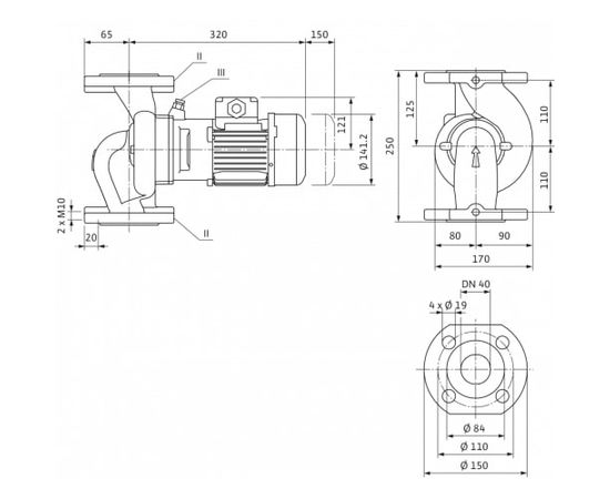 Насос Wilo IPL 40/115-0.55/2 (2089585), изображение 5