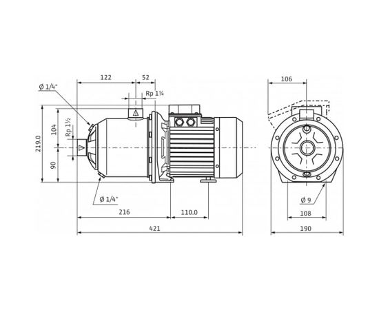 Насос Wilo MHI 803-1/E/3-400-50-2/IE3 (4210743), изображение 4