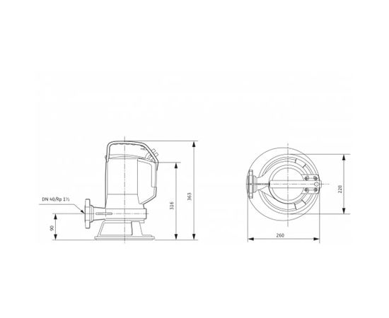 Насос Wilo MTC 40F16.15/7-A/1-230-50 (2081260), изображение 6 от магазина Вимкор Насос Wilo MTC 40F16.15/7-A/1-230-50 (2081260), изображение 6