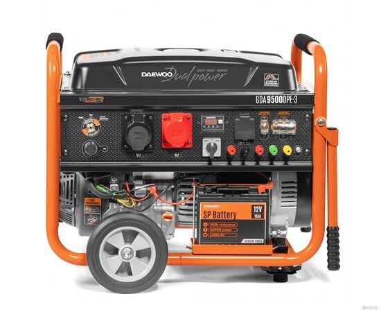 Электрогенератор Daewoo Power Products GDA 9500DPE-3 (двухрежимный 380/220В), изображение 3