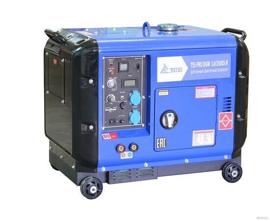 Электрогенератор сварочный ТСС PRO DGW 3.0/250ES-R (арт.22834) Шумозащитный кожух, изображение 3