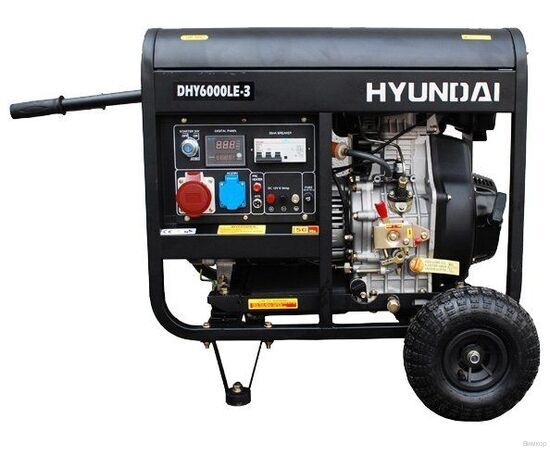 Электрогенератор Hyundai DHY 6000LE-3, изображение 3