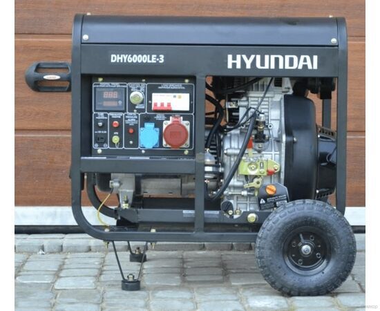 Электрогенератор Hyundai DHY 6000LE-3, изображение 4