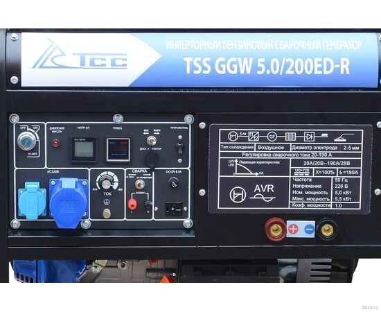 Электрогенератор сварочный ТСС GGW 5.0/200ED-R (арт.022957), изображение 5