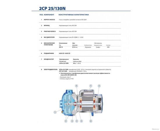 Насос Pedrollo 2CPm 25/ 16B (452CM2614BA1), изображение 9