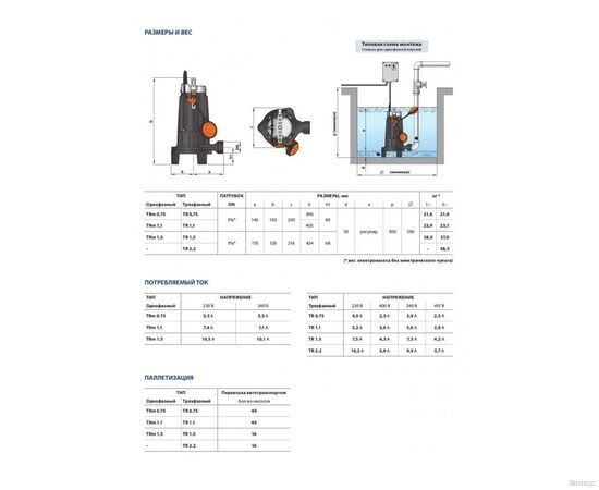 Насос Pedrollo TRITUS TR 0.75 (48SHT00A), изображение 4