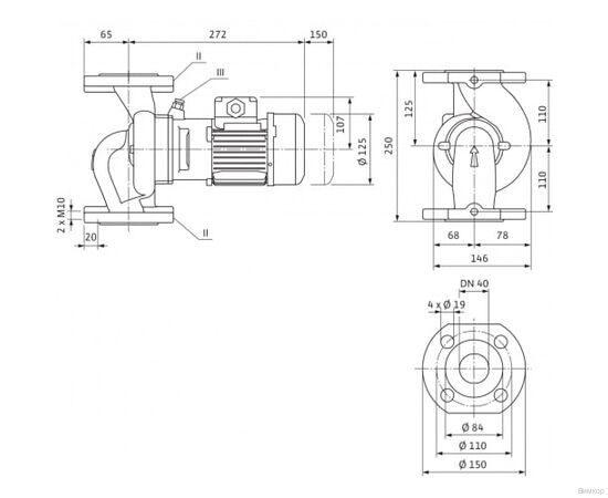 Насос Wilo IPL 40/80-0,09/4 (2089695), изображение 5