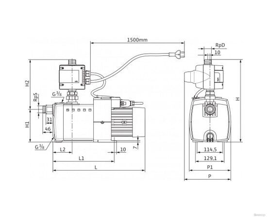 Насосная станция Wilo HiMulti 3 C 1-45 (2543608), изображение 4