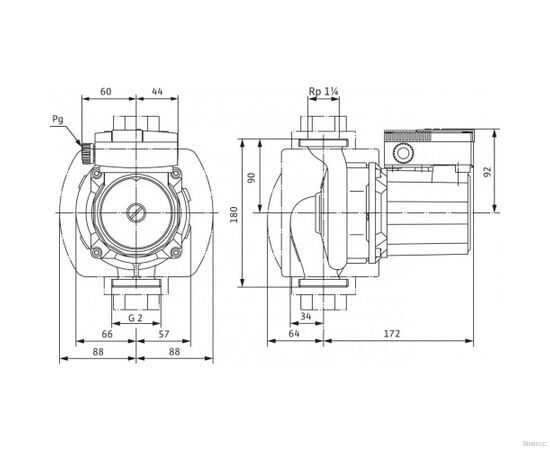 Насос Wilo TOP-Z 30/7 EM PN6/10 RG (2048340), изображение 5