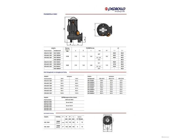 Насос Pedrollo VXC-F 40/50 (48SGY9854A), изображение 3