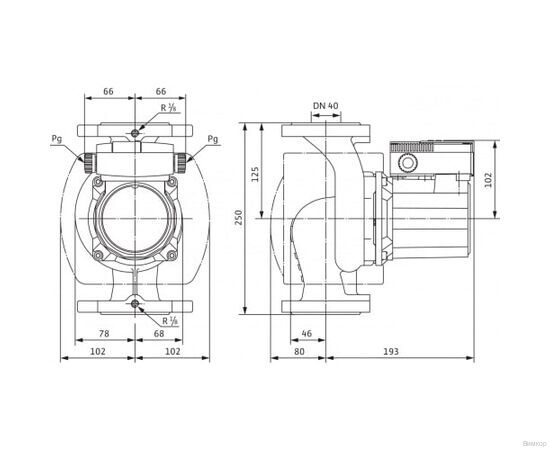 Насос Wilo TOP-S 40/7 EM PN6/10 (2080042), изображение 4
