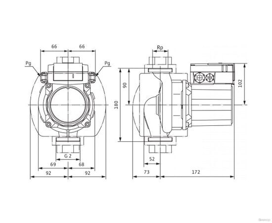 Насос Wilo TOP-Z 30/10 DM PN6/10 RG (2175512), изображение 5