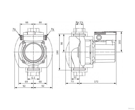 Насос Wilo TOP-Z 30/10 EM PN6/10 RG (2059857), изображение 5