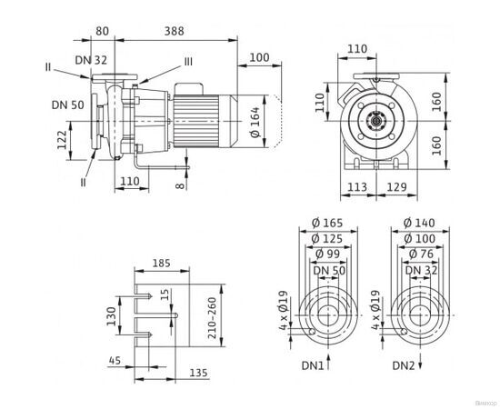 Насос Wilo BL 32/150-0,37/4 (2786251), изображение 5