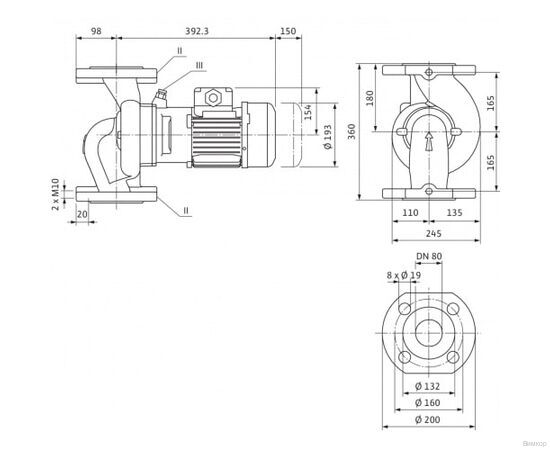 Насос Wilo IPL 80/115-2.2/2 (2121228), изображение 5