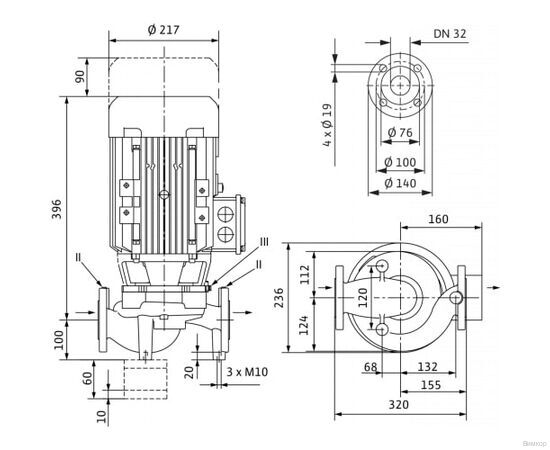 Насос Wilo IPL 32/165-3/2 (2121199), изображение 5