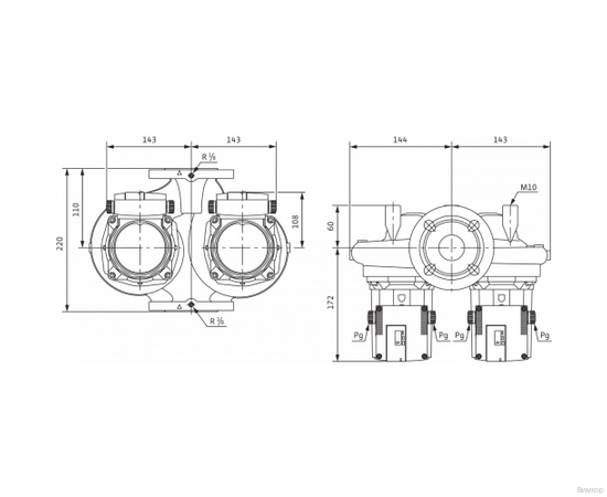 Насос Wilo TOP-SD 32/10 DM PN6/10 (2165551), изображение 2